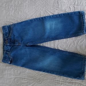 Carter's 3T Blue Jeans w Zip Snap Closure, Adjustable waist, Front/ Back Pockets